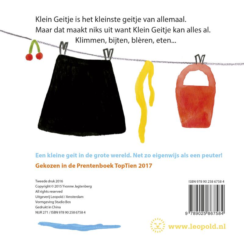 Klein geitje kan alles achterkant