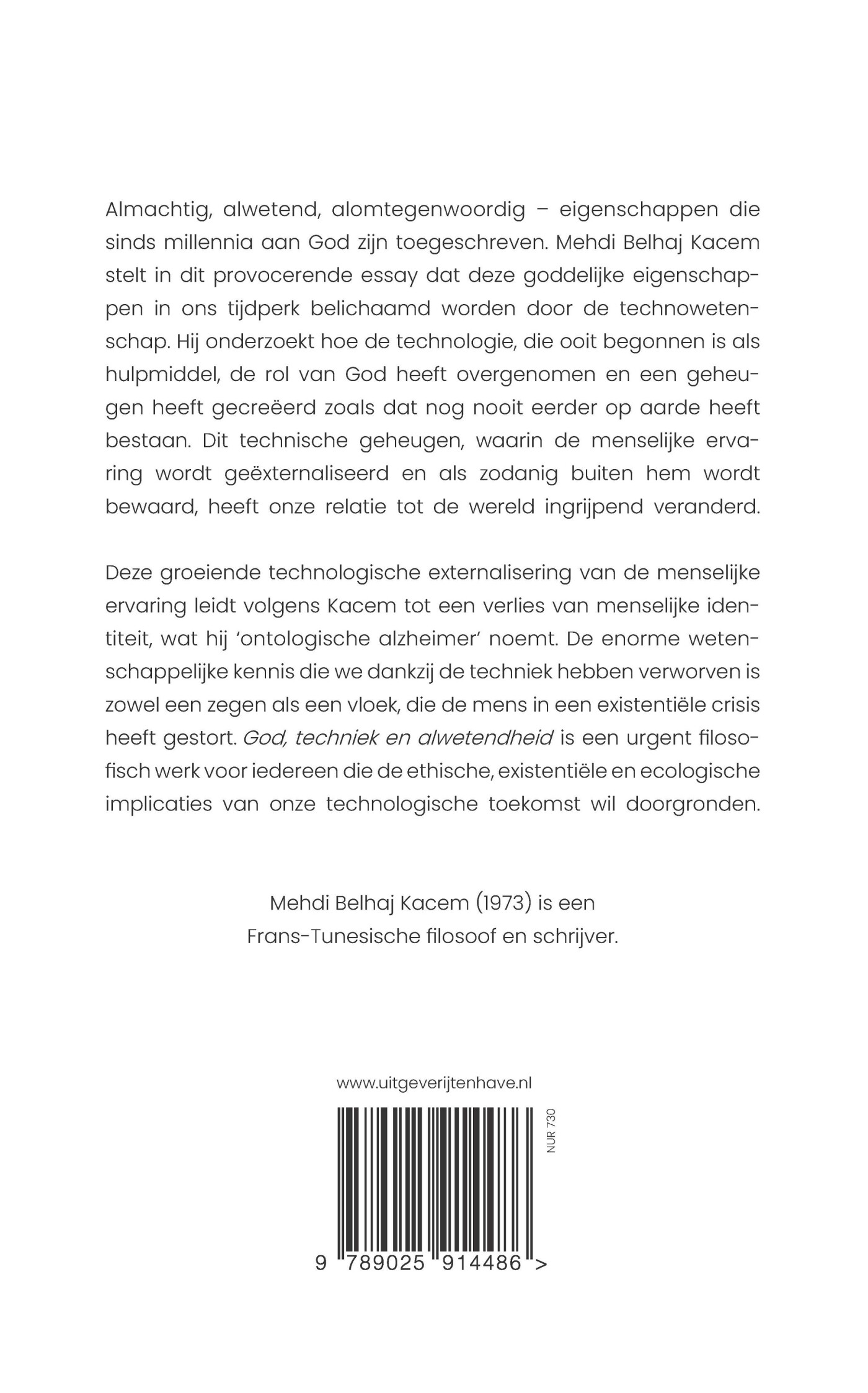 God, techniek en alwetendheid achterkant
