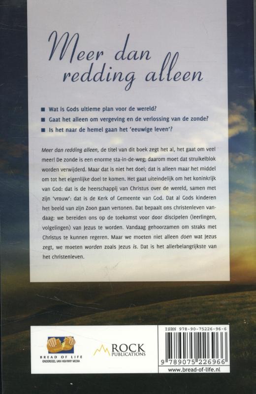 Meer dan redding alleen achterkant