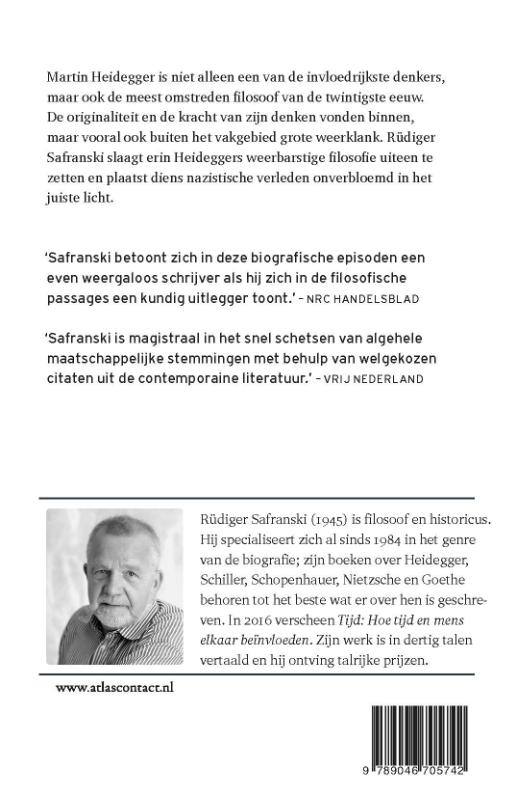 Heidegger en zijn tijd achterkant