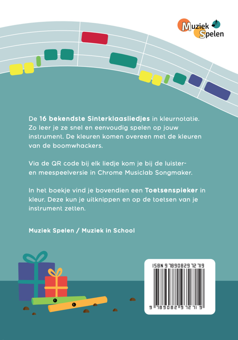 Sinterklaasliedjes in kleurnotatie / Liedjes in kleurnotatie / 1 achterkant