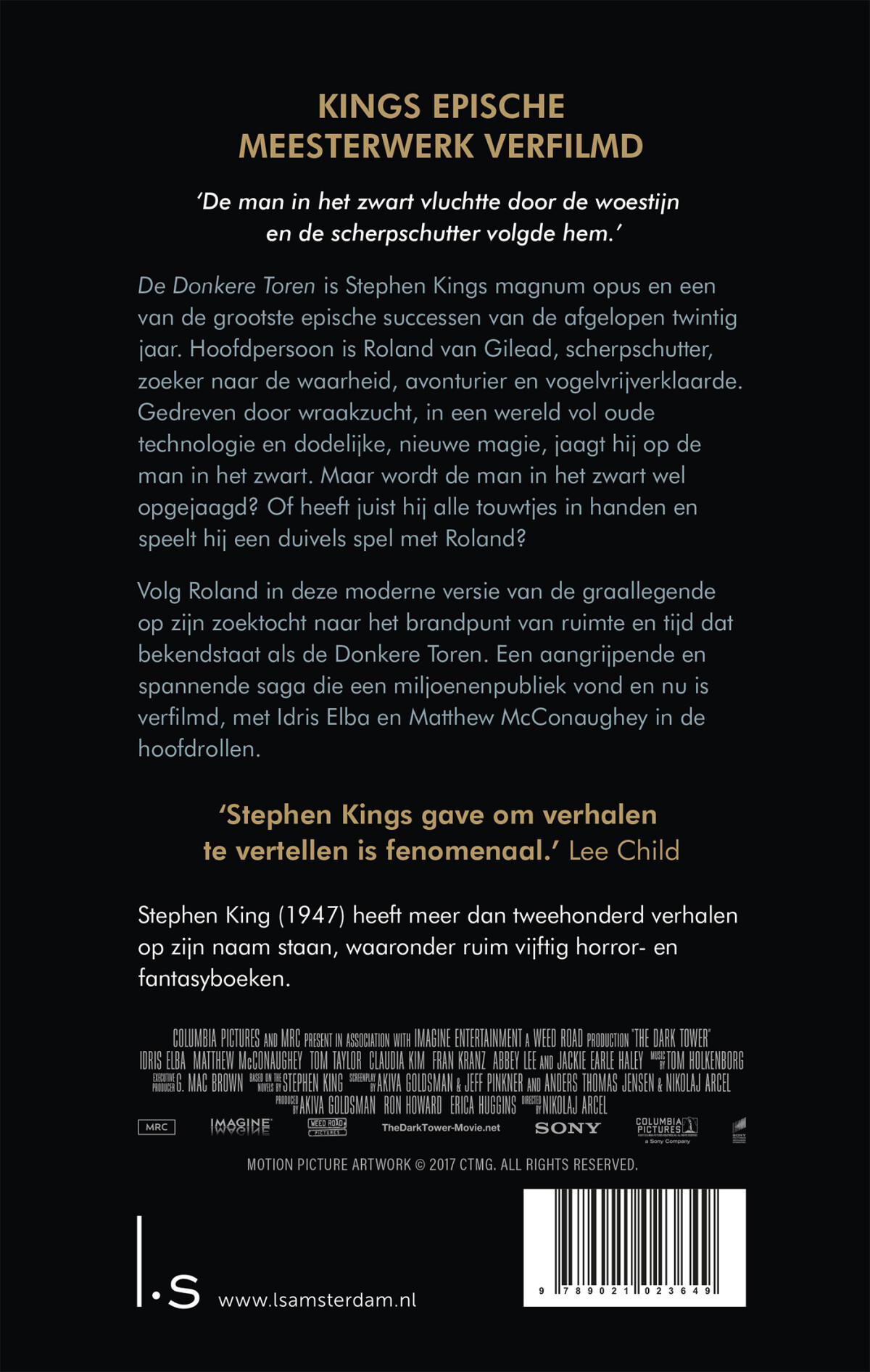 De scherpschutter / De donkere toren / 1 achterkant