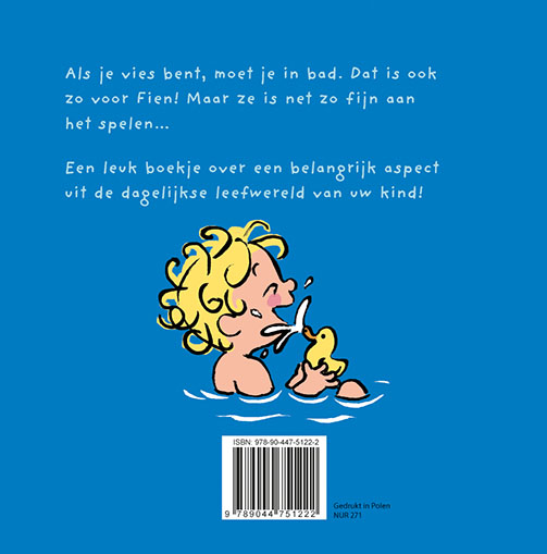 Fien gaat in bad achterkant