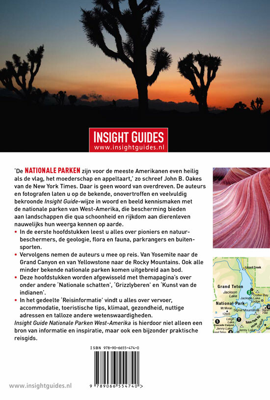 Nationale Parken West-Amerika / Insight guides achterkant