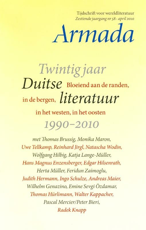 Armadatijdschrift voor wereldliteratuur58Twintig jaar Duitse literatuur 1990-2010 / Armada tijdschrift voor wereldliteratuur / 58