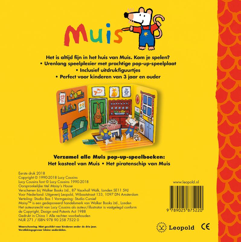 Het huis van Muis / Muis achterkant