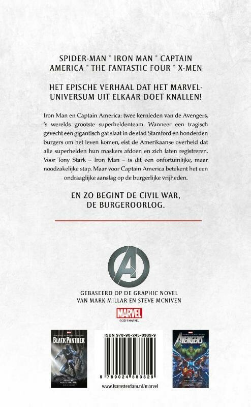 Civil War / Een verhaal uit het Marvel-universum achterkant