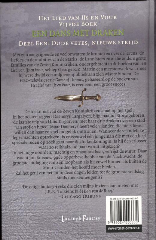 Een dans met draken / 1 Oude vetes, nieuwe strijd / Het Lied van IJs en Vuur / 5.1 Een dans met draken / 1 Oude vetes, nieuwe strijd / Het Lied van IJs en Vuur / 5.1 achterkant