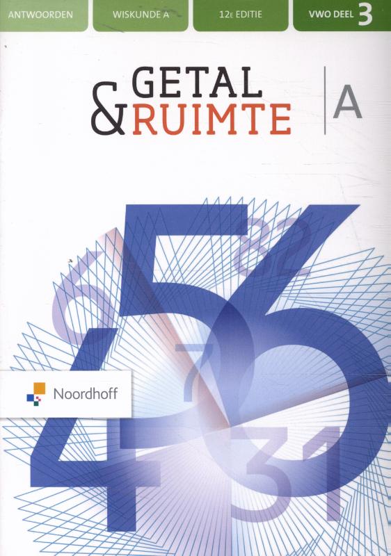 deel 3 vwo / Getal & Ruimte / Antwoordenboek A