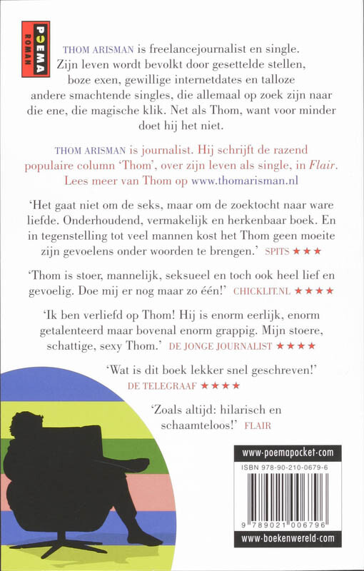 Thom. Single. Man / Chicklit-reeks Poema Pocket achterkant