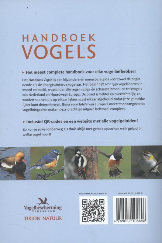 Handboek vogels achterkant