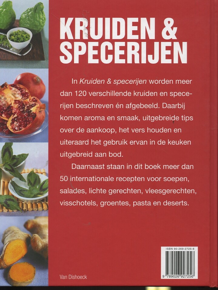 Kruiden en specerijen achterkant