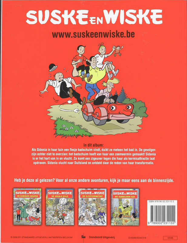 De snikkende sirene / Suske en Wiske / 237 achterkant