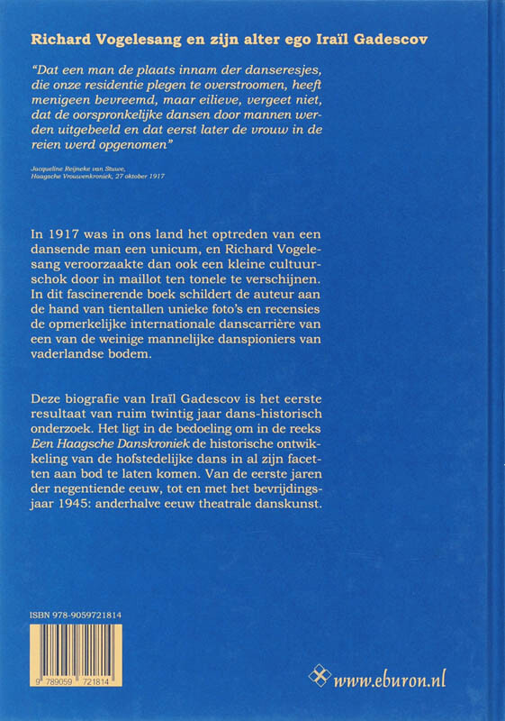 Irail Gadescov, danseur celebre 1894-1970 / Een Haagsche Danskroniek / 2 achterkant