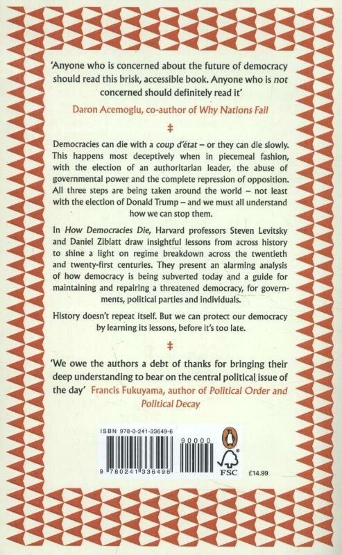 How democracies die achterkant