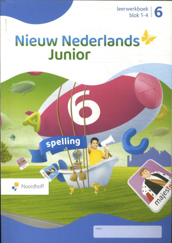 Nieuw Nederlands Junior Spelling groep 6 blok 1-4 leerwerkboek
