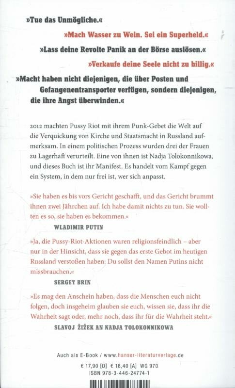 Anleitung für eine Revolution achterkant