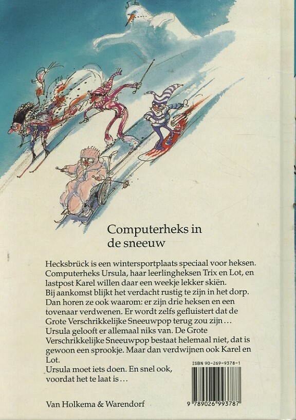 Computerheks in de sneeuw Computerheks in de sneeuw achterkant