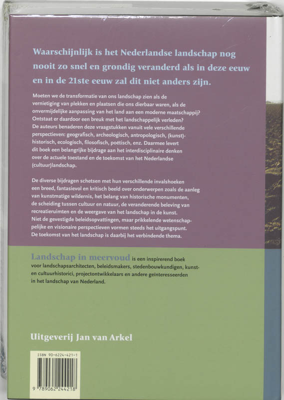 Landschap in meervoud Landschap in meervoud achterkant