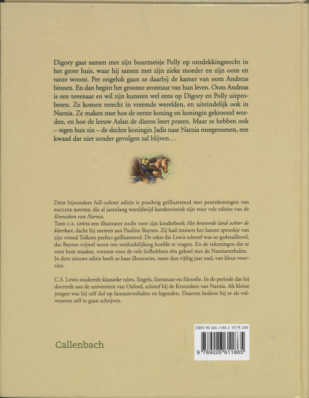 Het neefje van de tovenaar / De kronieken van Narnia / 1 Het neefje van de tovenaar / De kronieken van Narnia / 1 achterkant