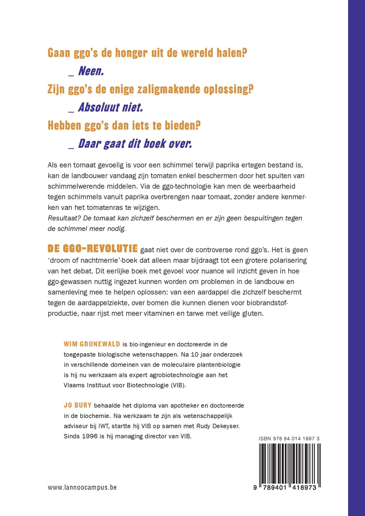 De GGO-revolutie achterkant