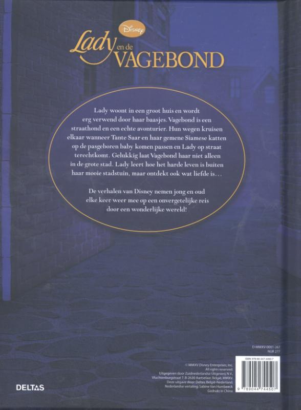 Lady en de Vagebond / Disney achterkant