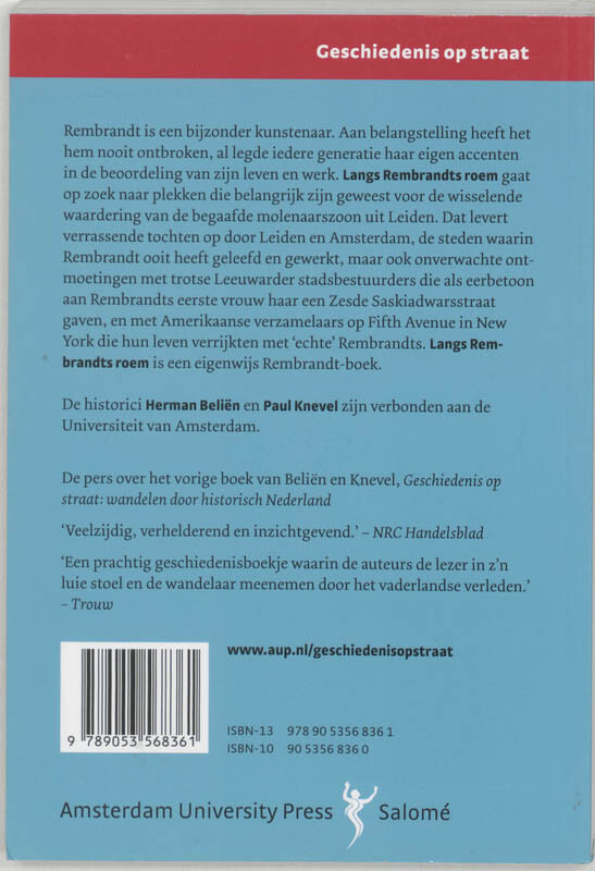 Langs Rembrandts roem achterkant