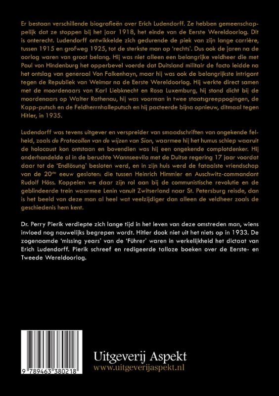 Erich Ludendorff achterkant
