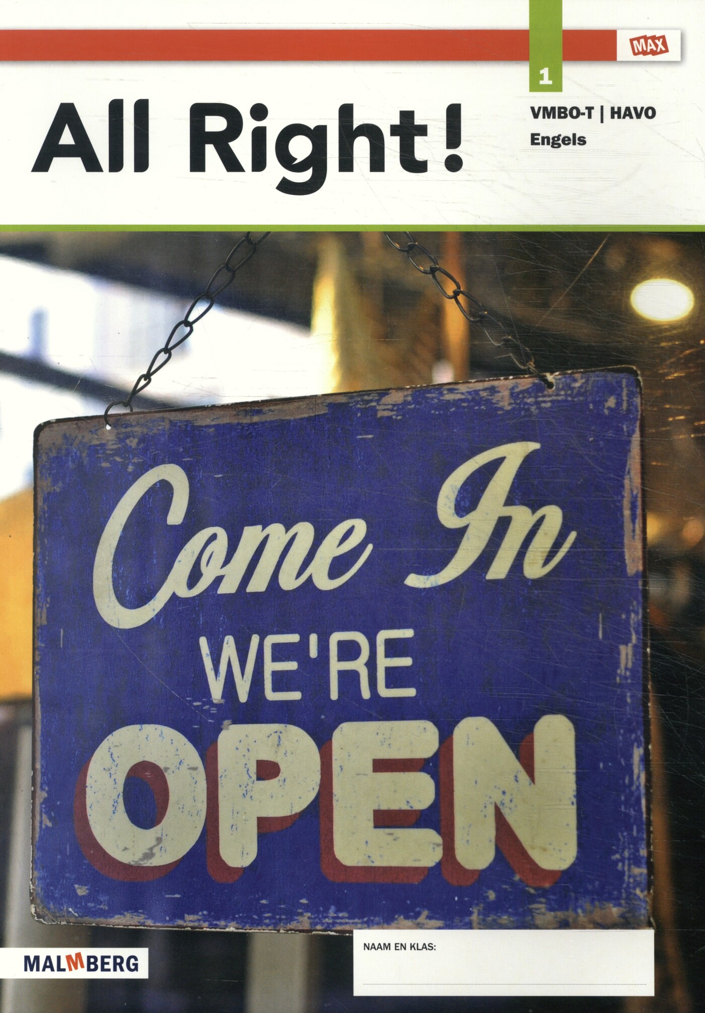 All Right! / leerjaar 1 vmbo-t/havo / leerwerkboek / Max