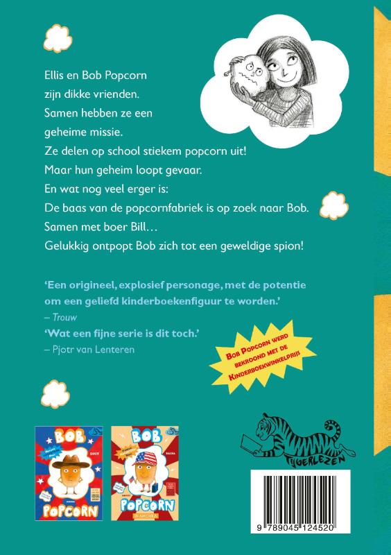 Bob Popcorn – De Popcorn Spion / Bob Popcorn / 2 achterkant