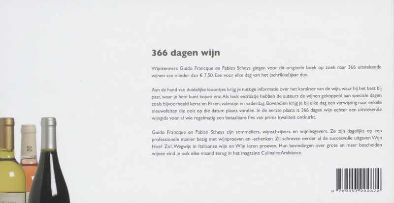 366 dagen wijn achterkant