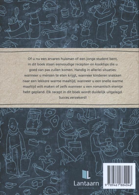 Kookboek voor mannen achterkant