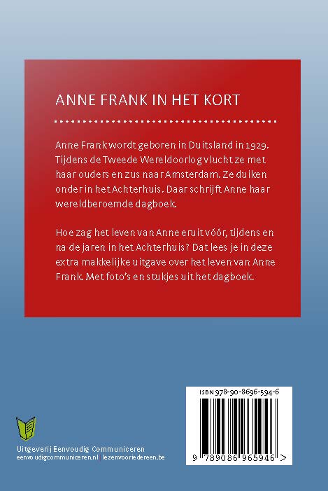 Anne Frank in het kort / De Leesstraat / 15 achterkant