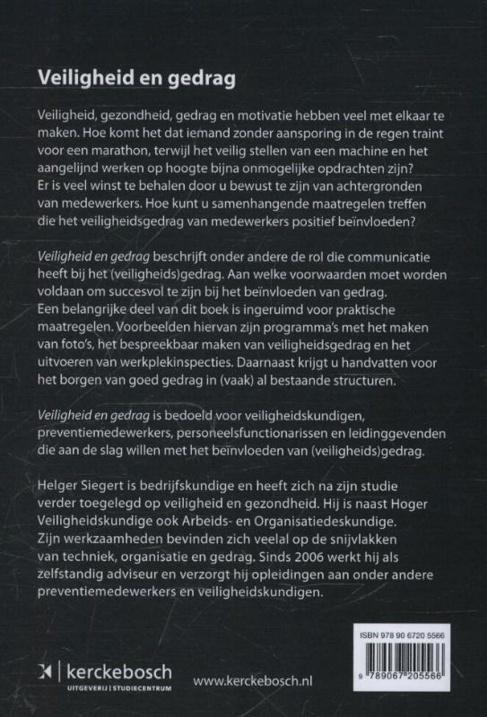 Veiligheid en gedrag achterkant