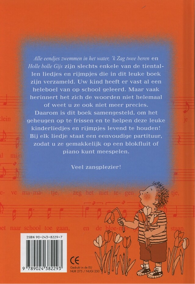 De leukste liedjes, versjes en rijmpjes voor kinderen achterkant