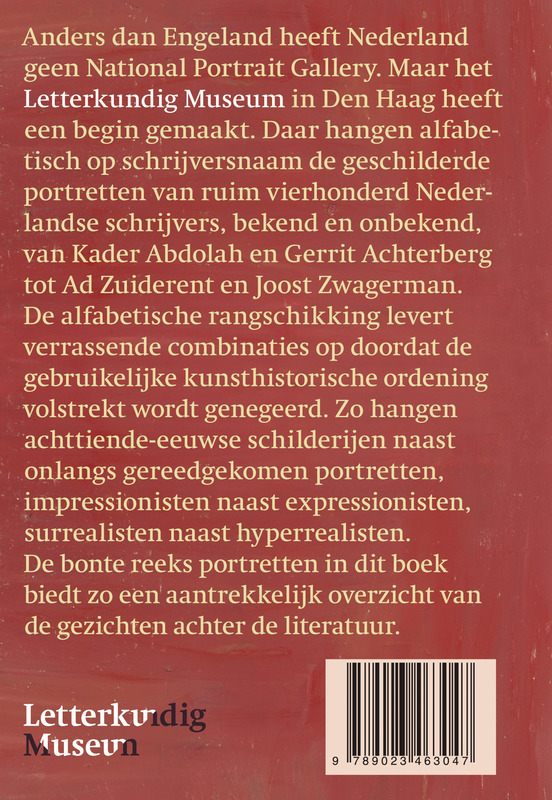 Schrijversportretten   De Nationale Schrijversgalerij achterkant