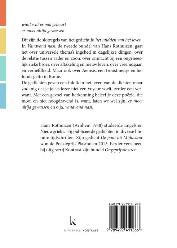 Vanavond nasi achterkant