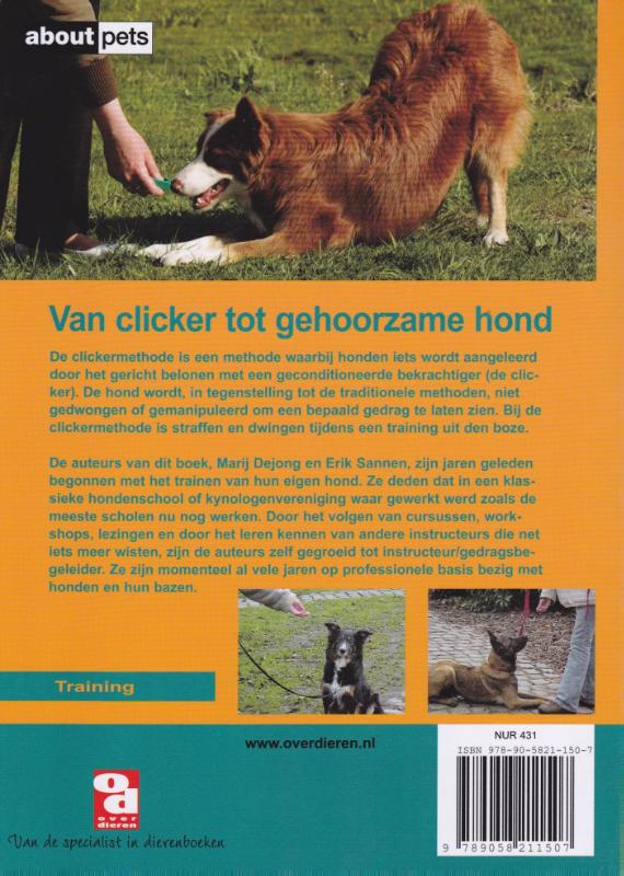 Van clicker tot gehoorzame hond / Over Dieren / 143 Van clicker tot gehoorzame hond / Over Dieren / 143 achterkant