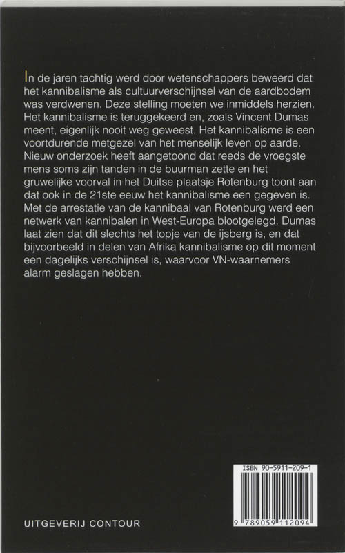 Kannibaal Van Rotenburg achterkant