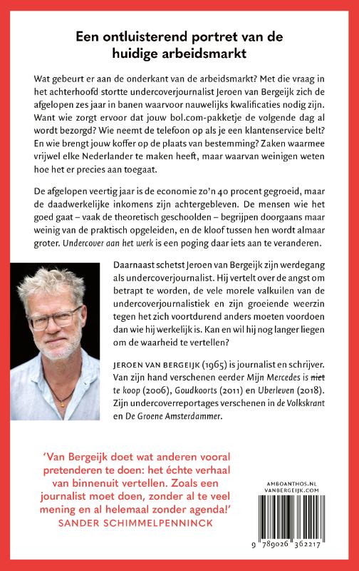 Undercover aan het werk achterkant