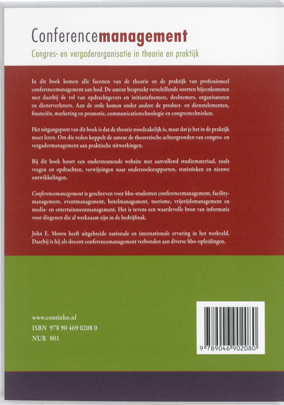 Conferencemanagement achterkant