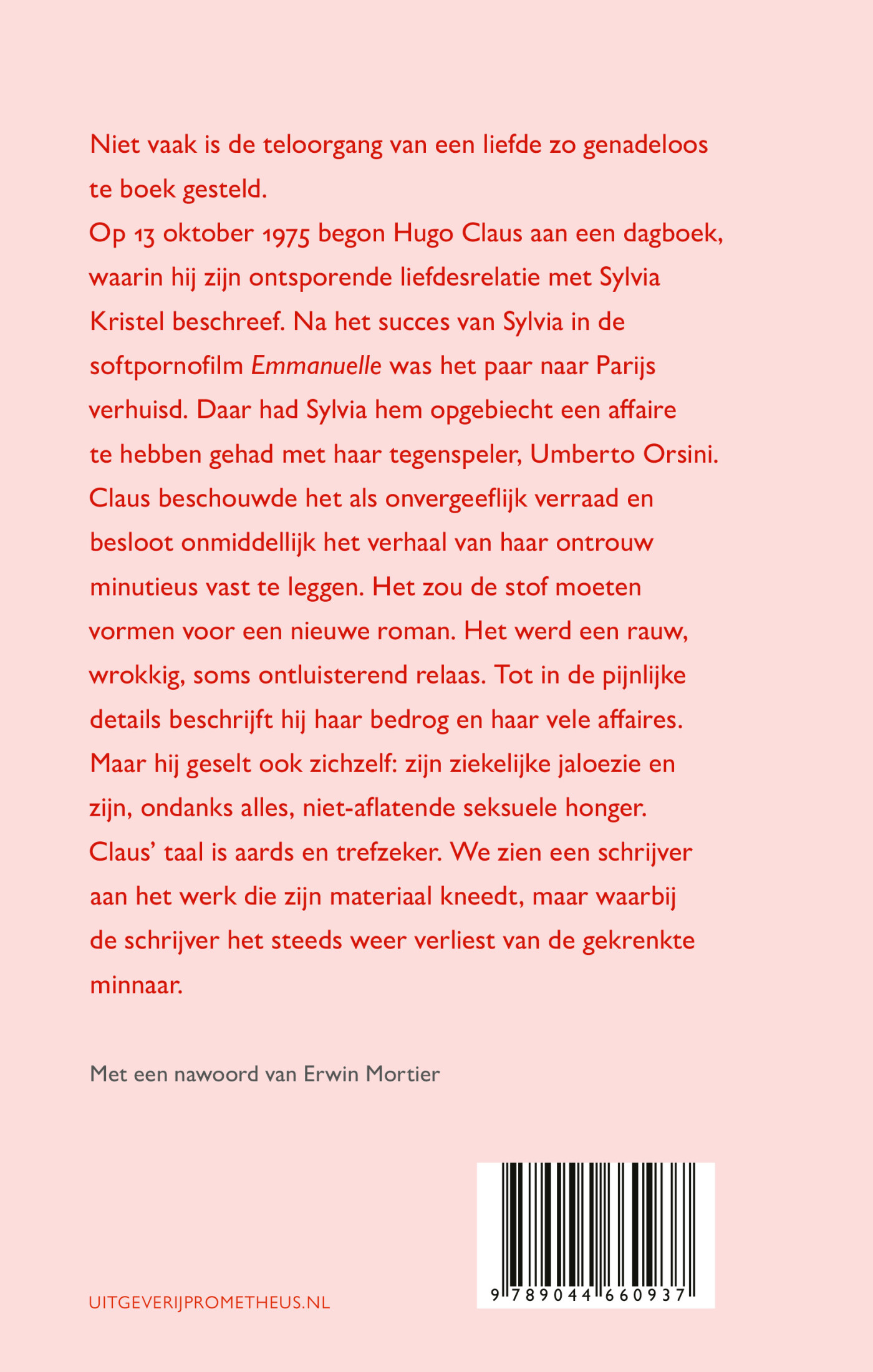 Minnaar tegen elke prijs achterkant