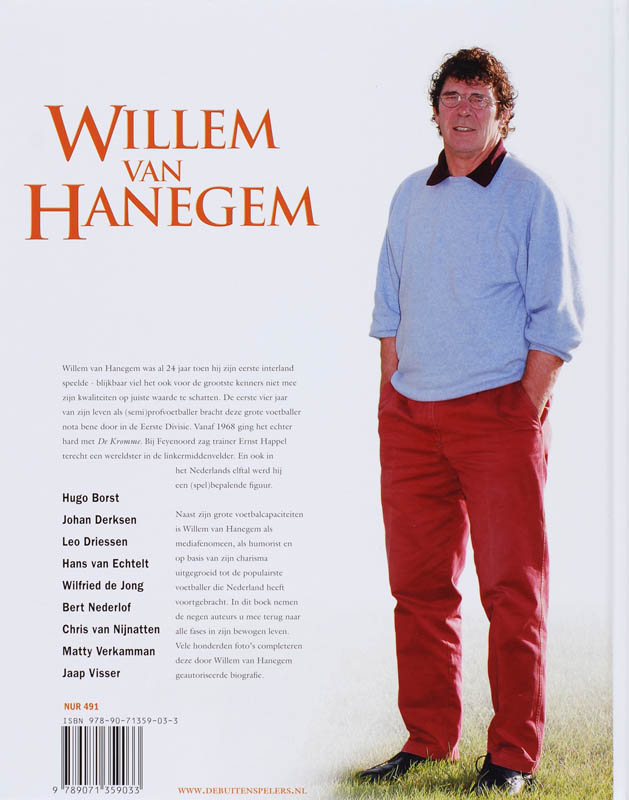 Willem Van Hanegem achterkant