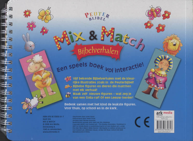 Mix & Match Bijbelverhalen / Peuterbijbel Serie Mix & Match Bijbelverhalen / Peuterbijbel Serie achterkant