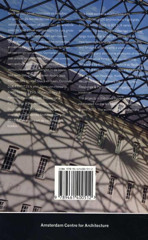 Amsterdamse architectuur 2011-2012 Amsterdam architecture / Arcam pocket / 25 achterkant