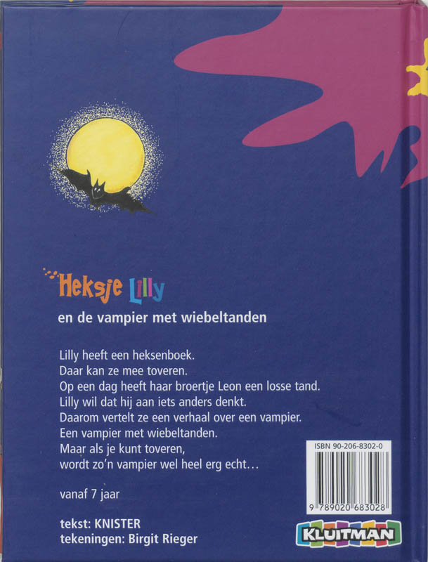 Heksje Lilly en de vampier met wiebeltanden / Heksje Lilly / 2 Heksje Lilly en de vampier met wiebeltanden / Heksje Lilly / 2 achterkant