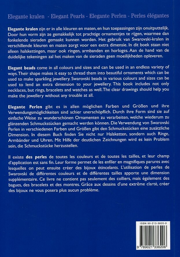 Elegante kralen - Elegant Pearls - Elegante Perlen - Perles élégantes achterkant