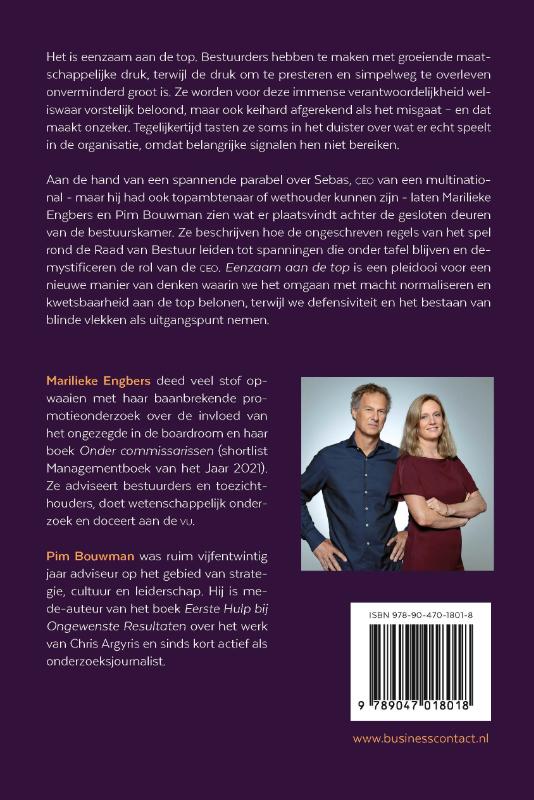 Eenzaam aan de top achterkant