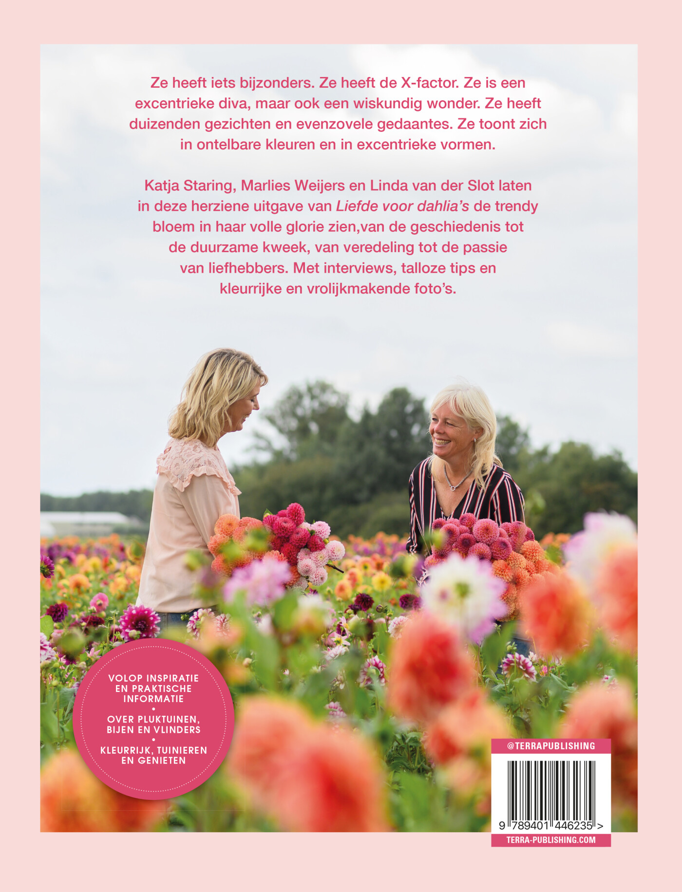 Liefde voor dahlia's achterkant