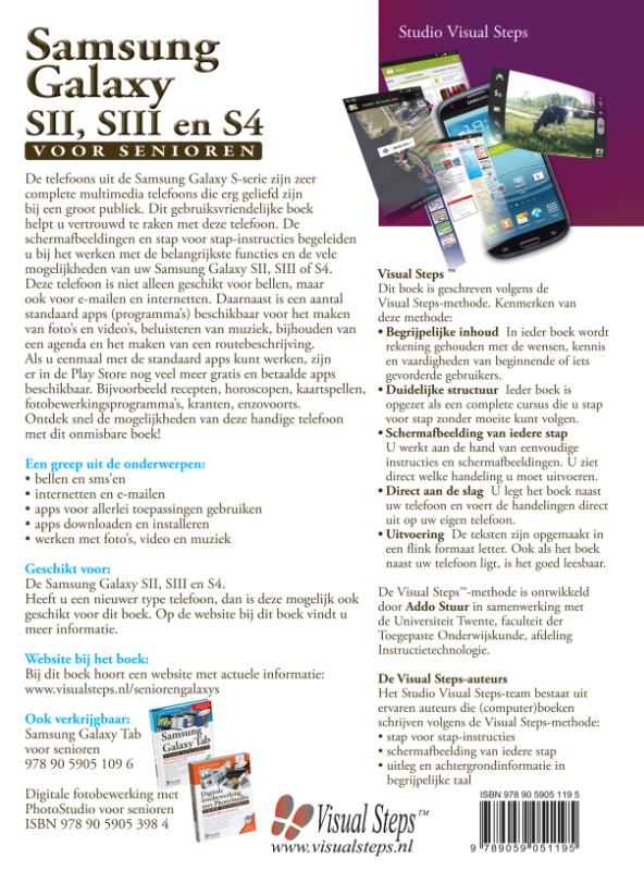 Samsung Galaxy SII, SIII en S4 voor senioren achterkant
